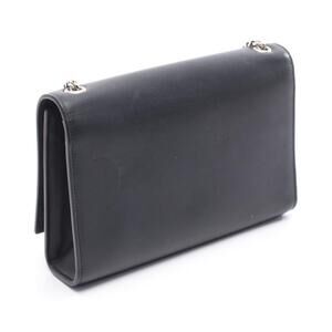 Saint Laurent Paris Kate Monogram Shoulder Bag Leather Black